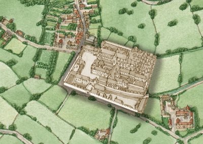Bermondsey, Londra, circa 1600 con inserto dell