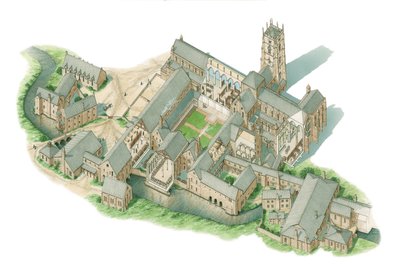 Abbazia di Fountains, Yorkshire, c.1520-1539 da Stephen Conlin