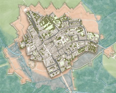 Oxford moderna sulle difese della Guerra Civile, c.1644-1646 da Stephen Conlin