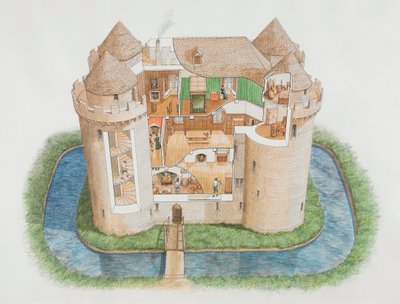 Castello di Nunney, Somerset, 2006 da Stephen Conlin