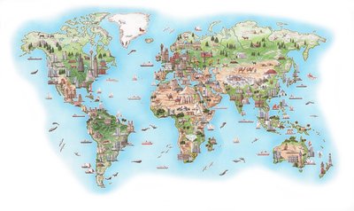 Atlante Mondiale Illustrato da Stephen Conlin