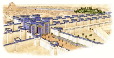 La Porta di Ishtar, Babilonia, c.-560--10 da Stephen Conlin