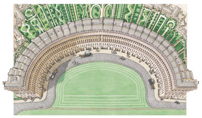 Il Royal Crescent, Bath, c.1780-1800 da Stephen Conlin