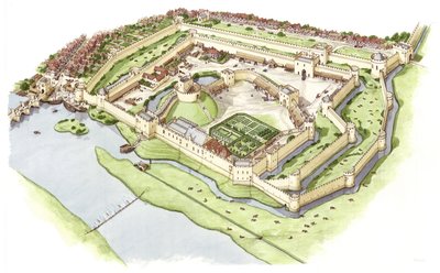 Castello di Wallingford, Oxfordshire, c.1300-1399 da Stephen Conlin