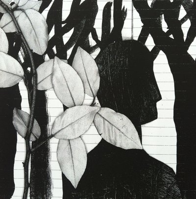 Il bosco, 2014 (collage) da Stephen Dow
