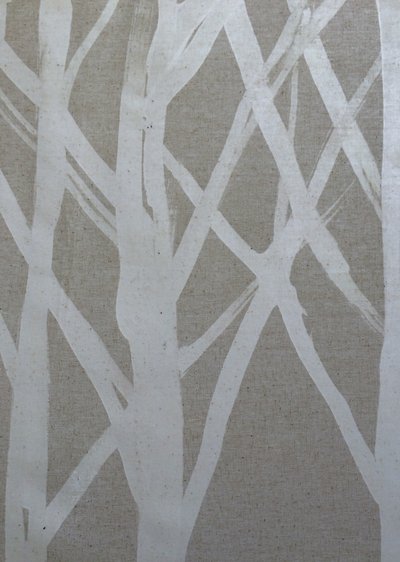 Albero I, 2016 (cera su tela) da Stephen Dow