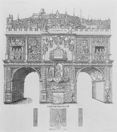 Un Arco Trionfale, inciso da William Kip, 1604 da Stephen Harrison