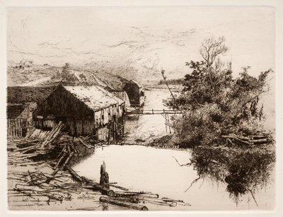 Mulini a Mispek, N.B., 1884 da Stephen Parrish