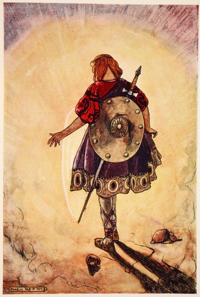 Cuchulain segue la Ruota Splendente, illustrazione da 