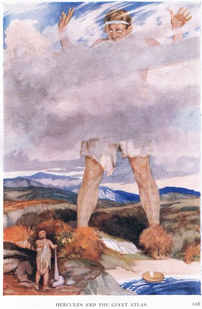 Ercole e il gigante Atlante da Stephen Reid