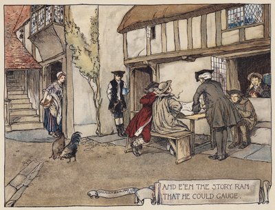 Illustrazione per Il villaggio abbandonato di Oliver Goldsmith da Stephen Reid