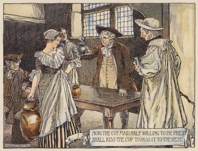 Illustrazione per Il Villaggio Abbandonato di Oliver Goldsmith da Stephen Reid
