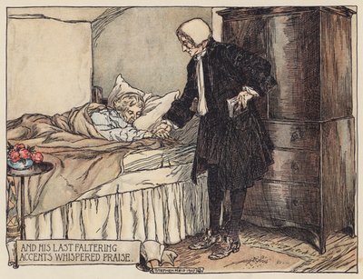 Illustrazione per Il Villaggio Abbandonato di Oliver Goldsmith da Stephen Reid