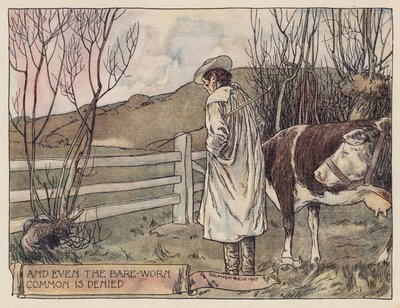 Illustrazione per Il Villaggio Abbandonato di Oliver Goldsmith da Stephen Reid