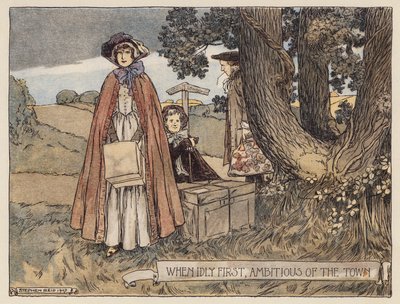 Illustrazione per Il Villaggio Abbandonato di Oliver Goldsmith da Stephen Reid