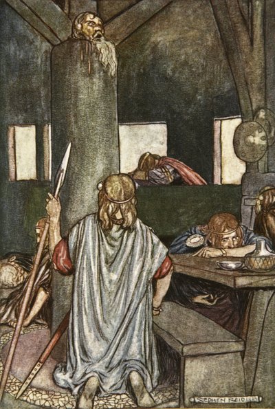 Sualtach sveglia il Re, illustrazione da 