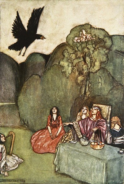 Il Corvo di Malaugurio, illustrazione da 