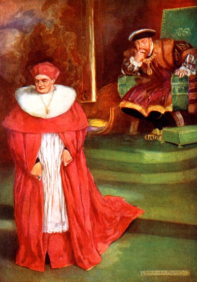 Intervista di Wolsey con Re Enrico VIII, 1909 da Stephen Reid