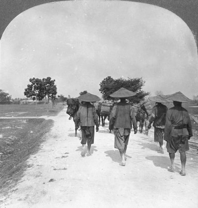 Verso la Cina da Bhamo, Birmania, 1908 da Stereo Travel Co
