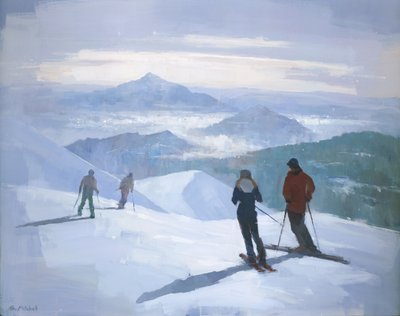 Sciatori sulle cime innevate da Steve Mitchell
