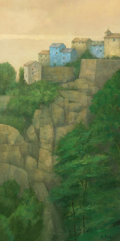 Accogliente villaggio sulla scogliera da Steve Mitchell
