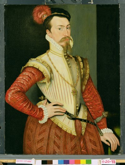 Robert Dudley, I conte di Leicester, c.1560s da Steven van der Meulen