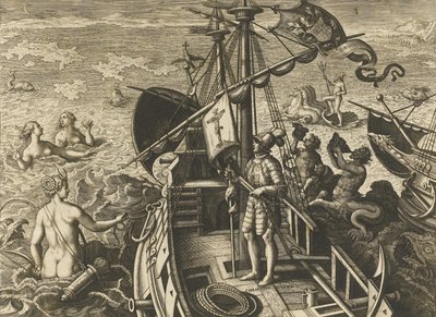 Cristoforo Colombo Ligur Americae Retectio da Stradanus