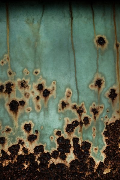 Patina color verde acqua e ruggine da Studio Meikle