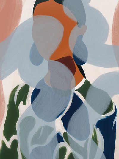Ritratto astratto di una donna da Studio Palette