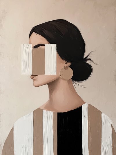 Ritratto astratto chic da Studio Palette