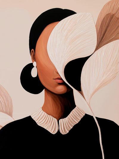 Ritratto astratto elegante da Studio Palette