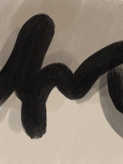 Curva nera sinuosa da Studio Palette