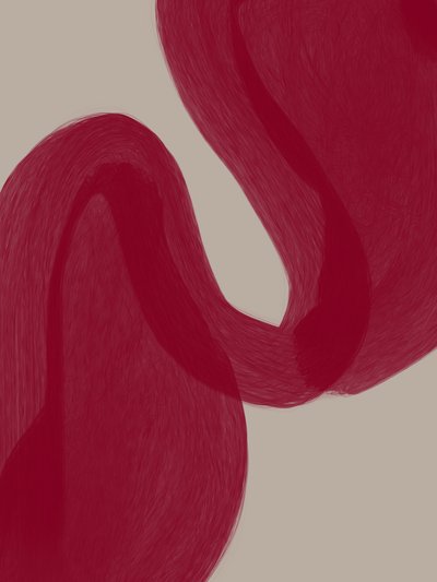 Curve rosse sinuose da Studio Palette