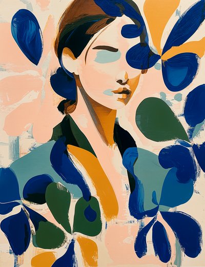 Ritratto floreale moderno da Studio Palette