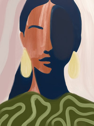 Donna astratta e serena da Studio Palette
