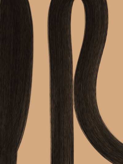 Capelli lisci castano scuro da Studio Palette