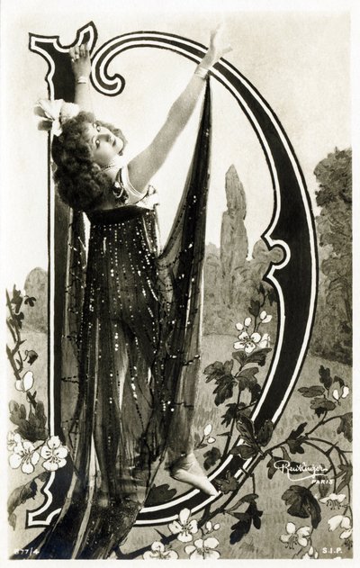 Mlle Roessler, ballerina della Belle Epoque - Alfabeto in cartolina da Studio Reutlinger