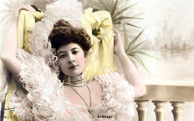 Simonet, comico a Bruxelles, Cartolina, c. 1900 da Studio Reutlinger