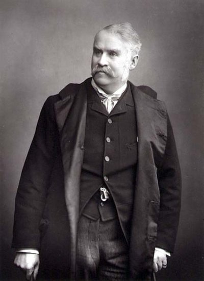 Sir William Schwenck Gilbert, drammaturgo, ritratto fotografico da Studio Walery