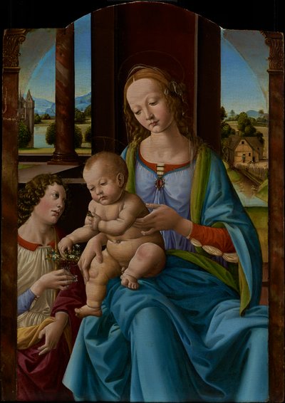 Madonna con bambino da Studio of Lorenzo di Credi
