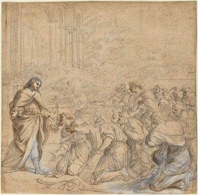 Giuseppe si rivela ai suoi fratelli in Egitto da Studio of Pier Francesco Mola