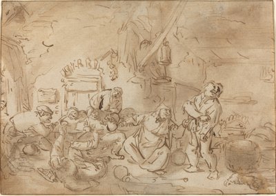 Rissa in una locanda da Style of Adriaen van Ostade