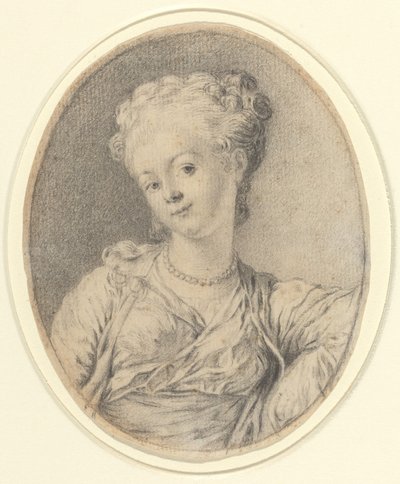 Testa di donna da Style of Gabriel Jacques de Saint Aubin