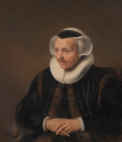 Ritratto di una vecchia da Style of Jacob Backer