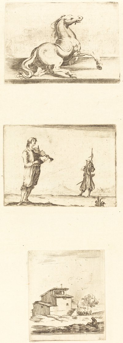 Foglio di incisioni da Style of Jacques Callot