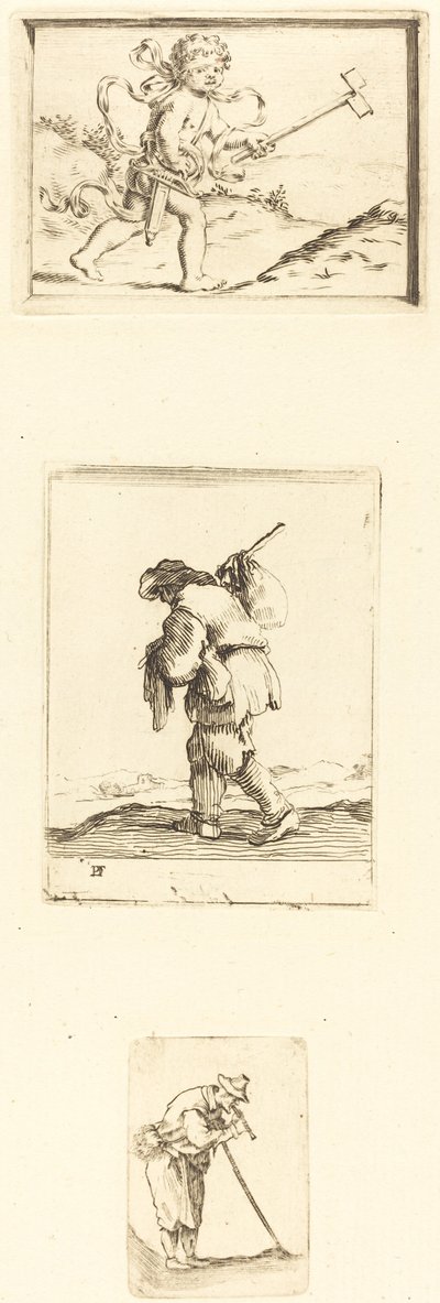 Foglio di incisioni da Style of Jacques Callot