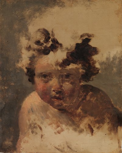 Testa di un bambino da Style of Jacques Louis David