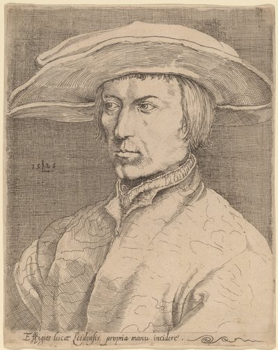 Autoritratto da Style of Lucas van Leyden after Albrecht Dürer