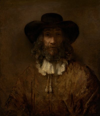 Uomo con la Barba da Style of Rembrandt