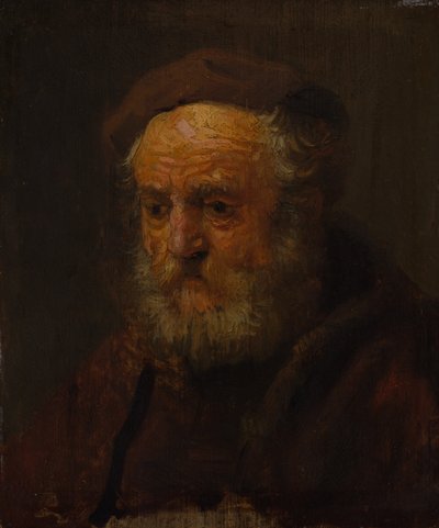 Studio della testa di un vecchio da Style of Rembrandt